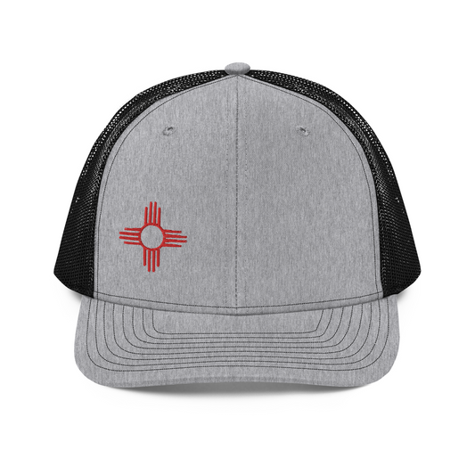 Zia Red Symbol Trucker