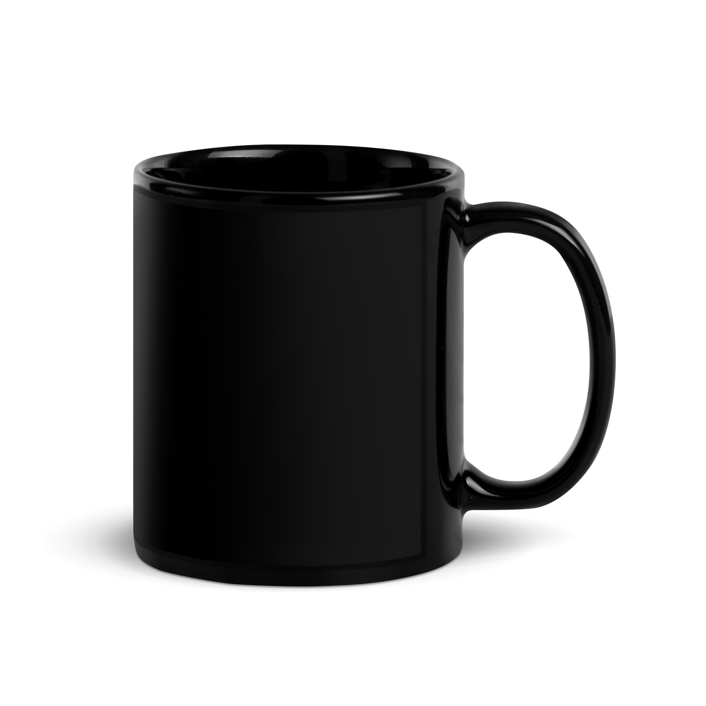 Zia Black Glossy Mug - Teal