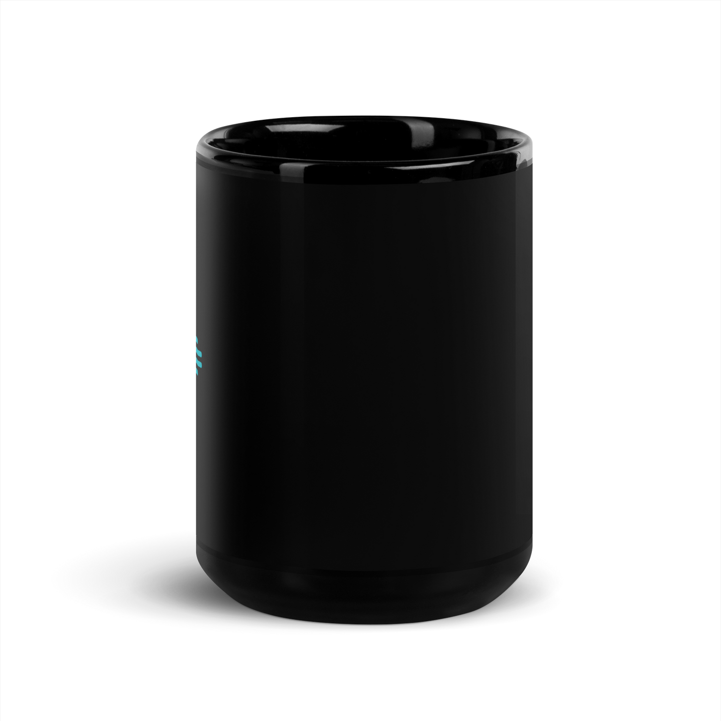 Zia Black Glossy Mug - Teal