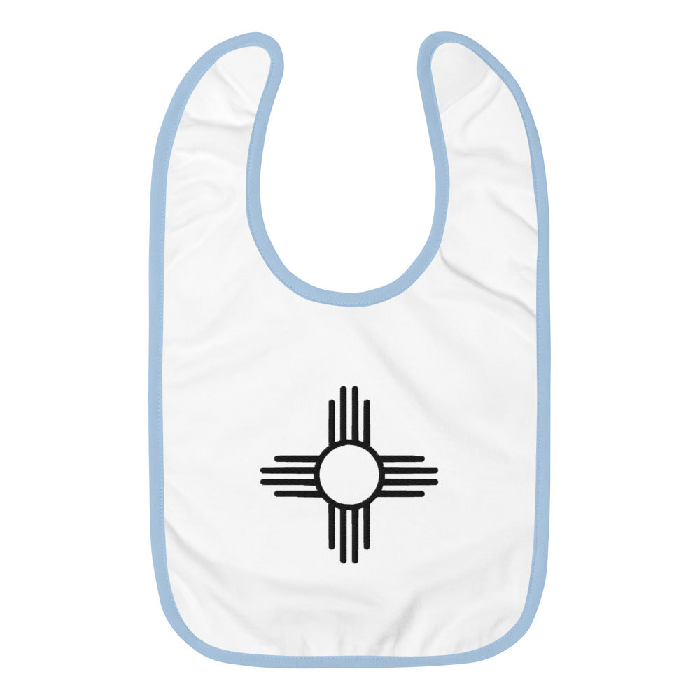 Zia Embroidered Baby Bib