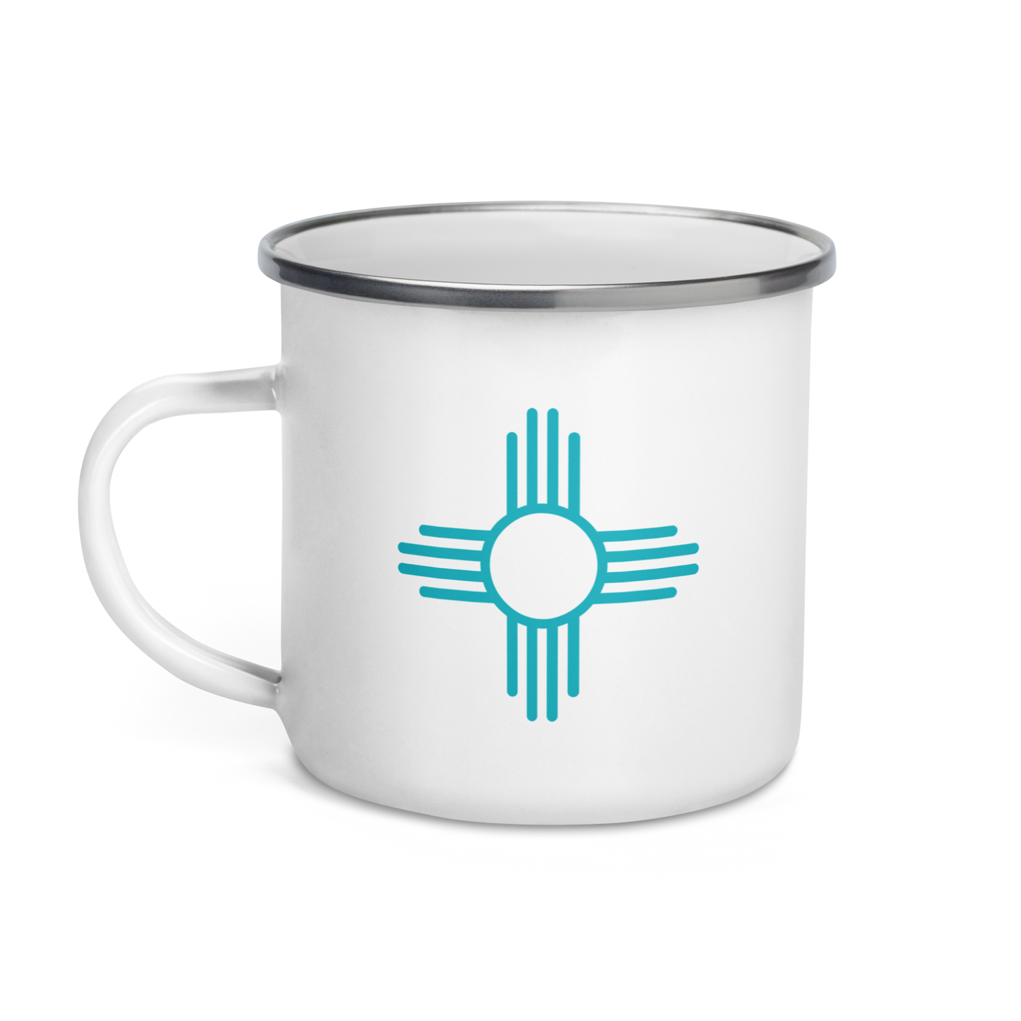 Zia Enamel Mug - Teal
