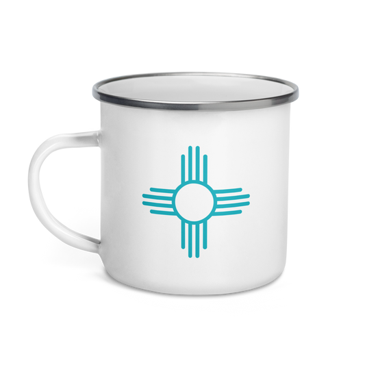 Zia Enamel Mug - Teal
