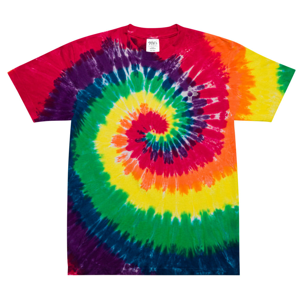 Zia Oversized Embroidered Tie-Dye T-shirt