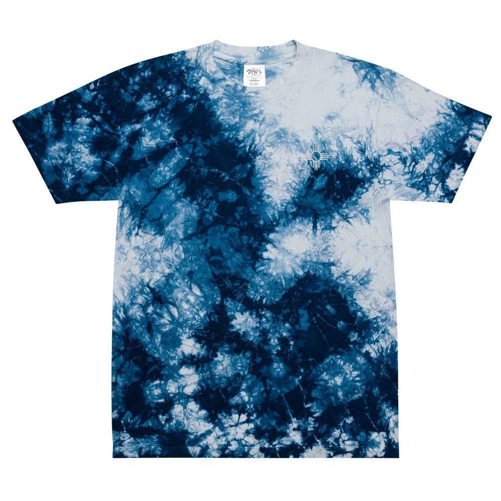 Zia Oversized Embroidered Tie-Dye T-shirt