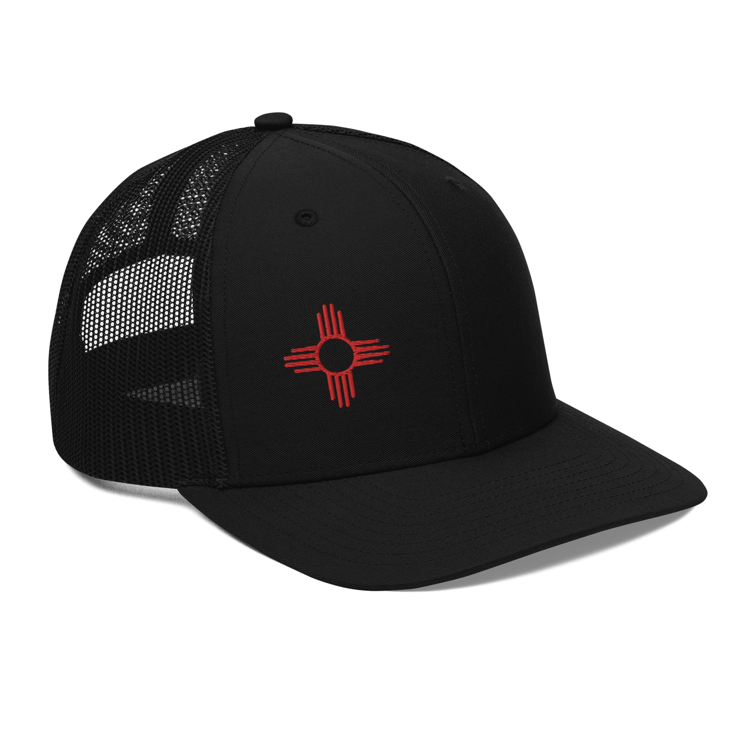 Zia Red Symbol Trucker
