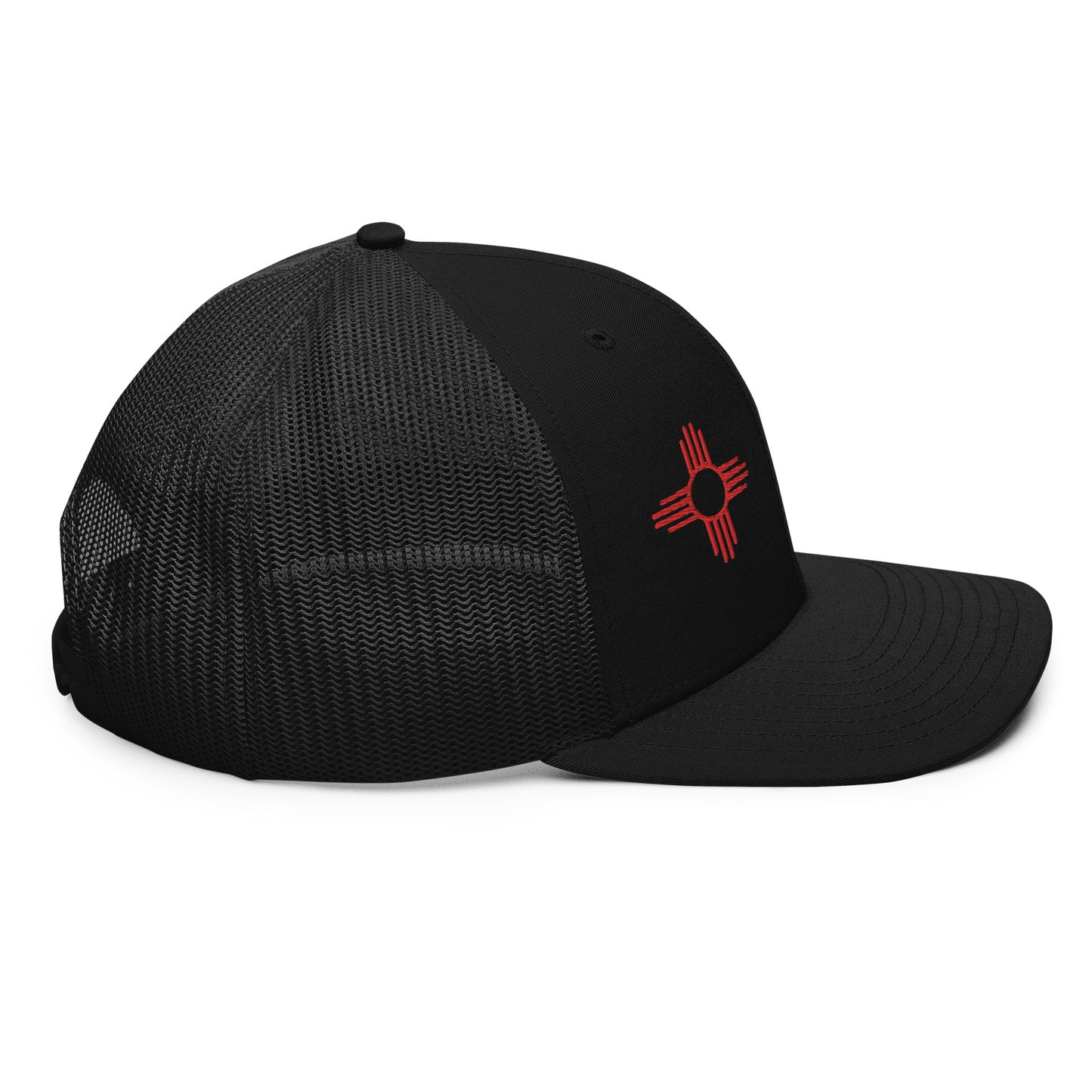 Zia Red Symbol Trucker