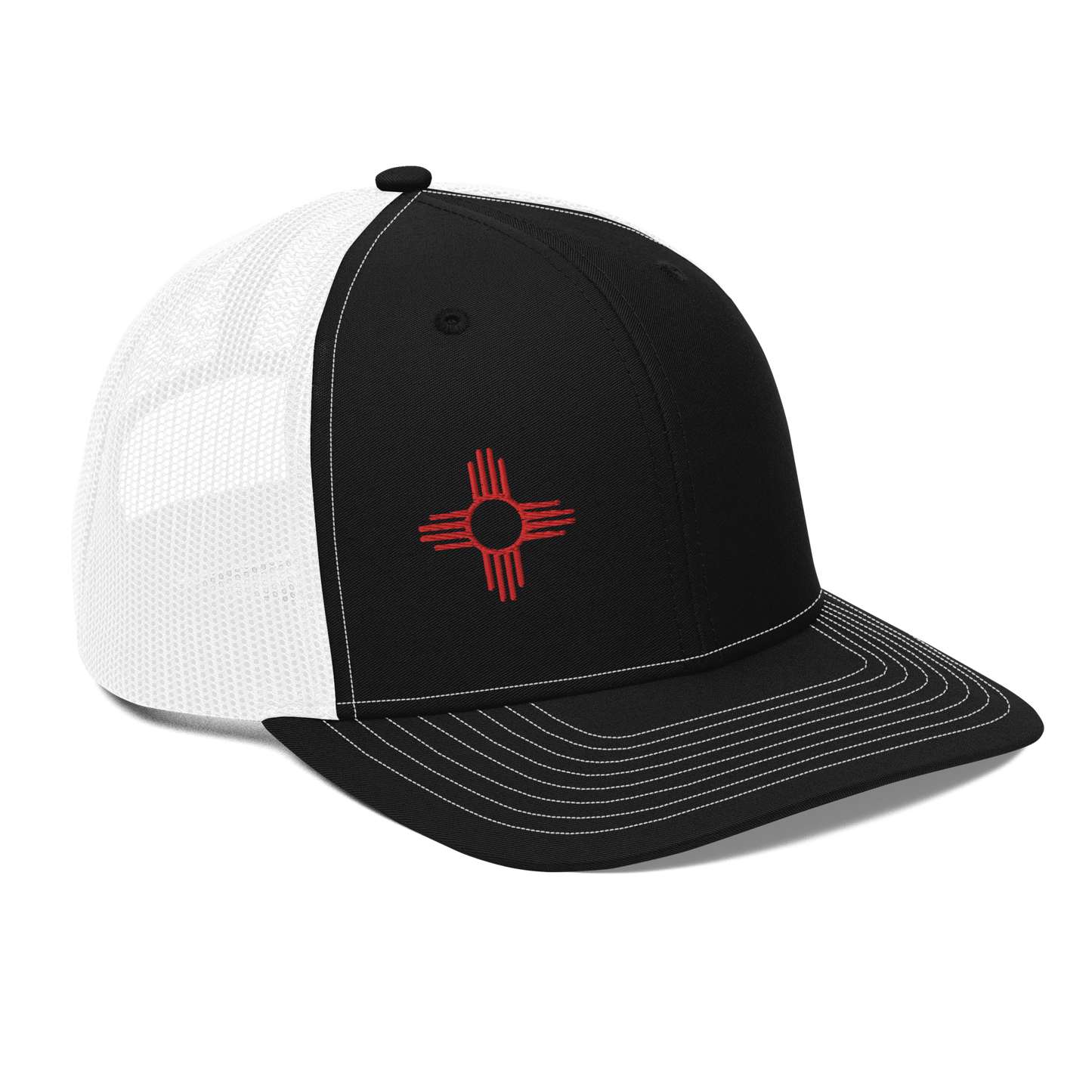 Zia Red Symbol Trucker