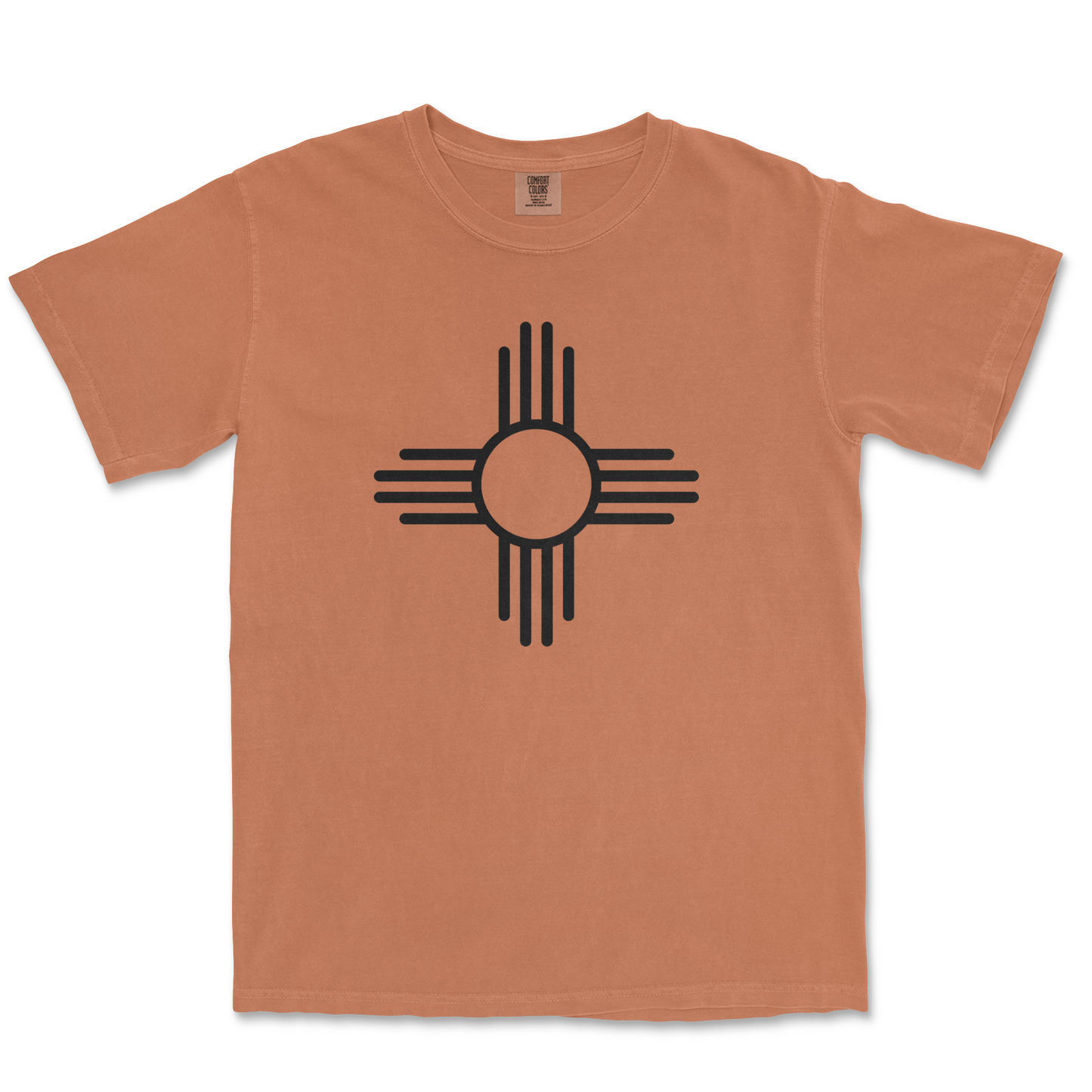 Zia Sun Symbol 100% Cotton Heavyweight Tee