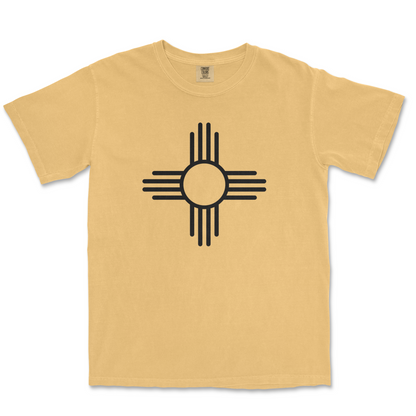 Zia Sun Symbol 100% Cotton Heavyweight Tee