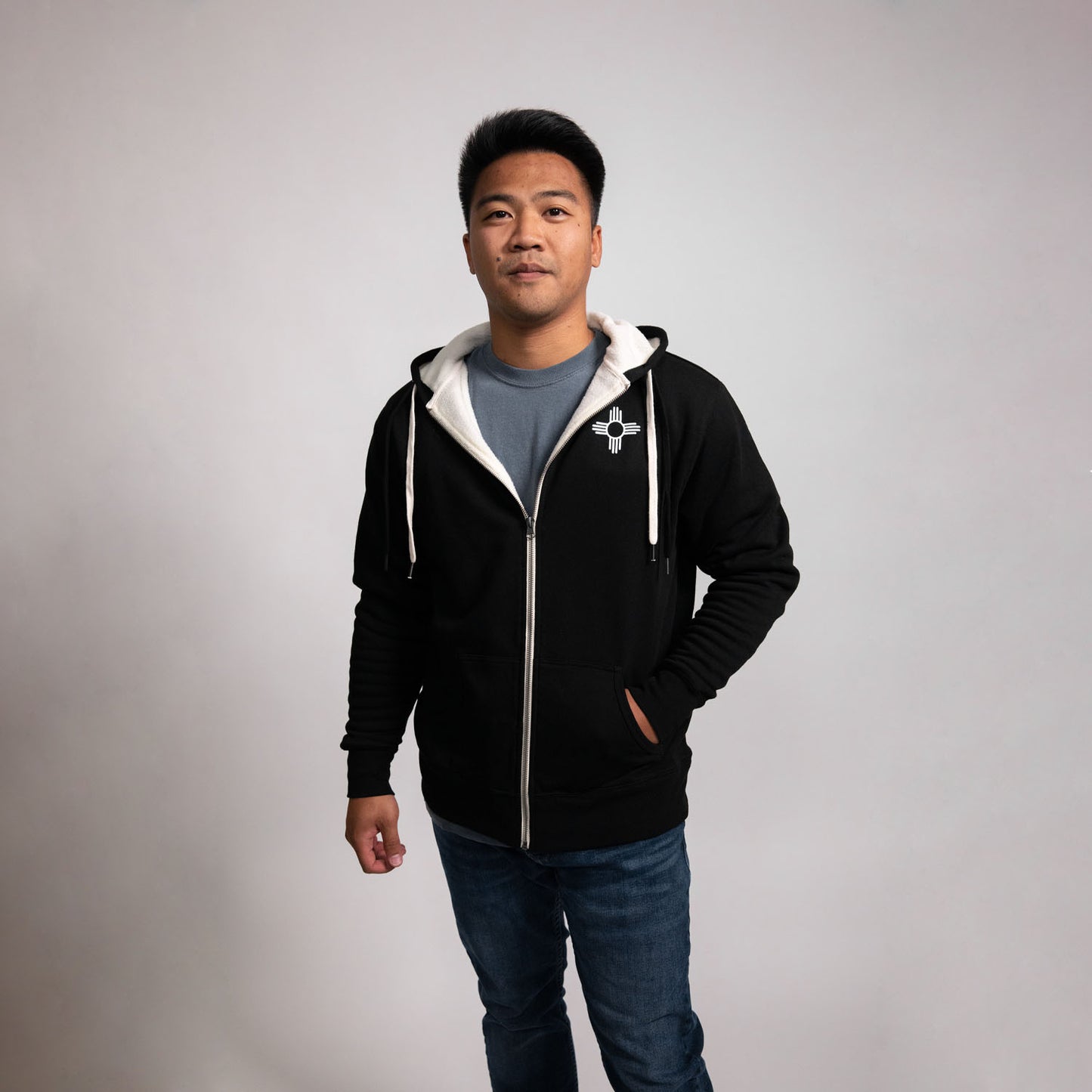 Sherpa-Lined Hooded Zia Sweatshirt