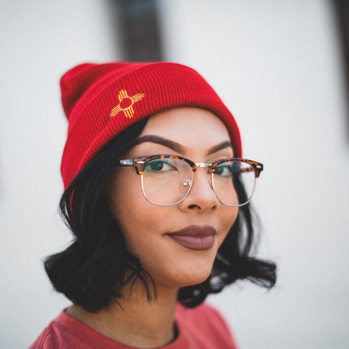 Zia Sun Symbol Beanie