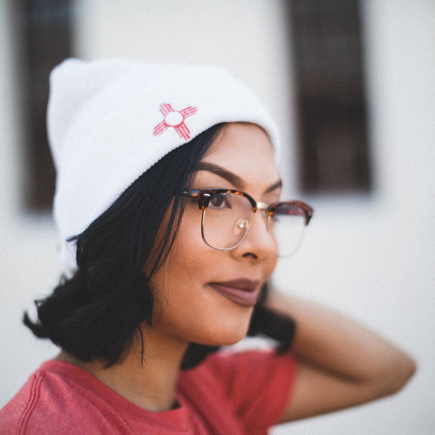 Zia Sun Symbol Beanie