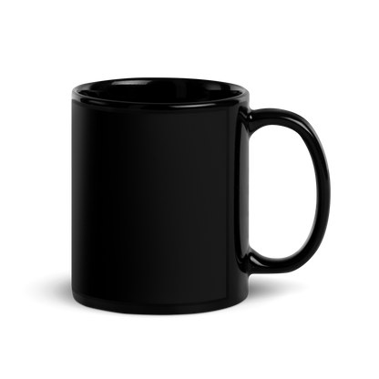 Zia Black Glossy Mug - Teal