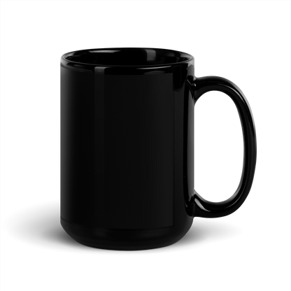 Zia Black Glossy Mug - Teal